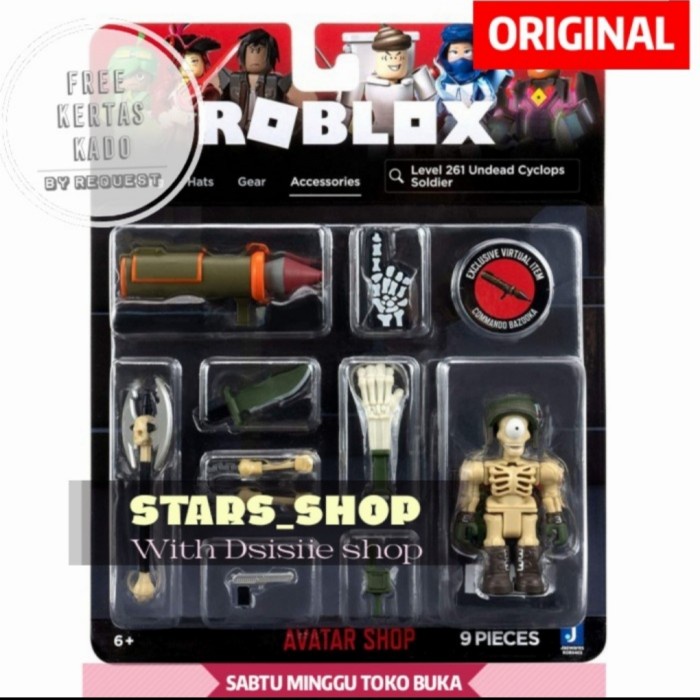 ✅Baru Roblox Avatar Shop Level 261 Undead Cyclops Soldier Figure Set Ori Bisa Sameday