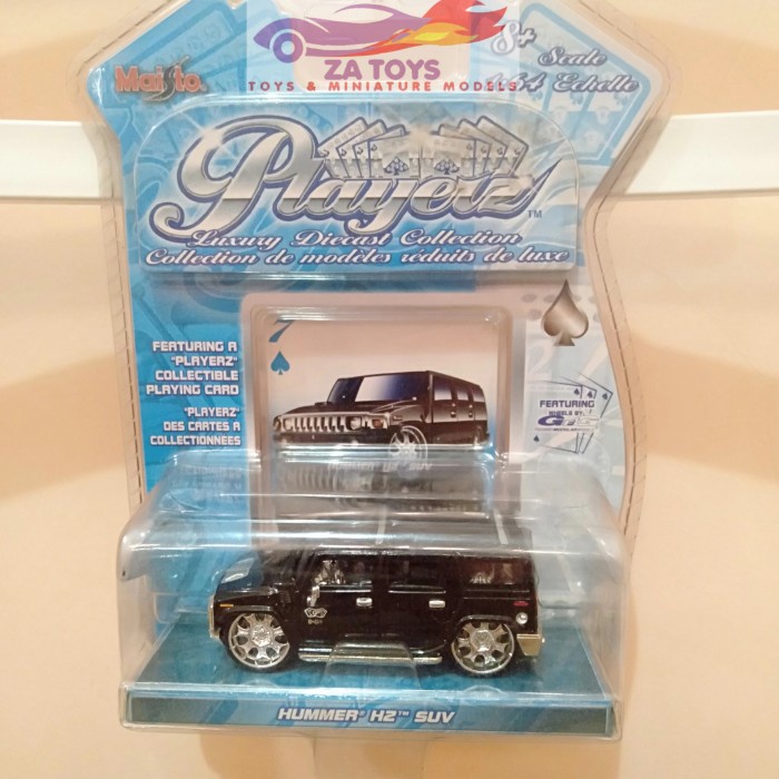 ✅New Diecast Hummer H2 Suv Hitam By Maisto Players Skala 1:64 Berkualitas