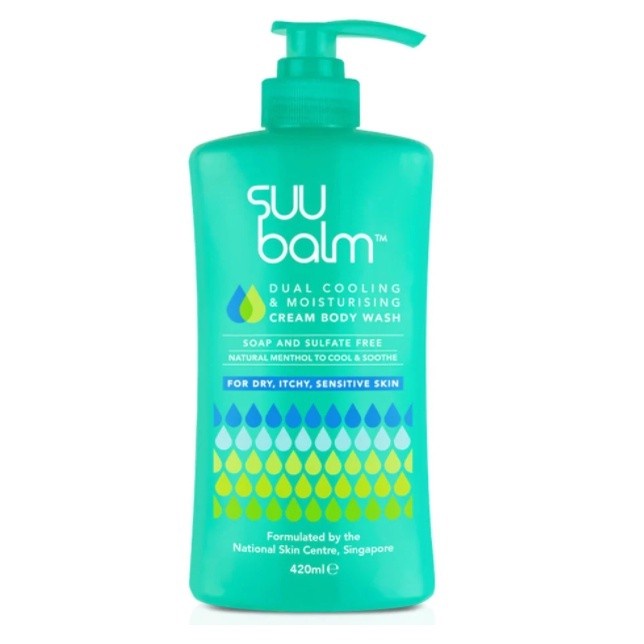 ✅New Ori Suu Balm Dual Cooling  Moisturising Cream Body Wash 420Ml Terbatas