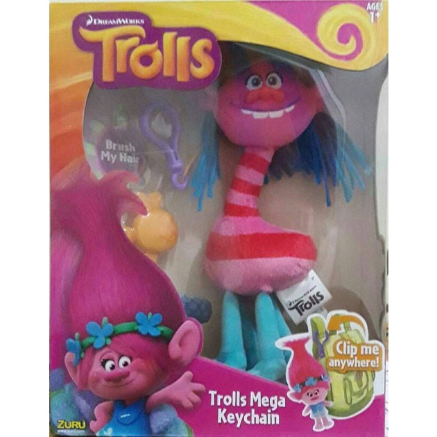 ✅New Ori Trolls Original Cooper Mega Key Chain Boneka Bisa Sameday