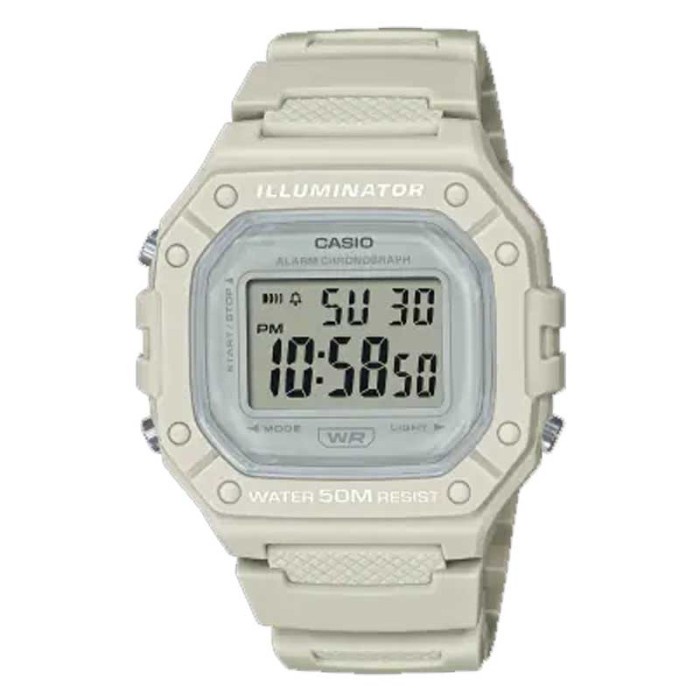 CASIO ORIGINAL W-218HC-8A W 218HC 8A 218 HC W218 JAMTANGAN PRIA WANITA