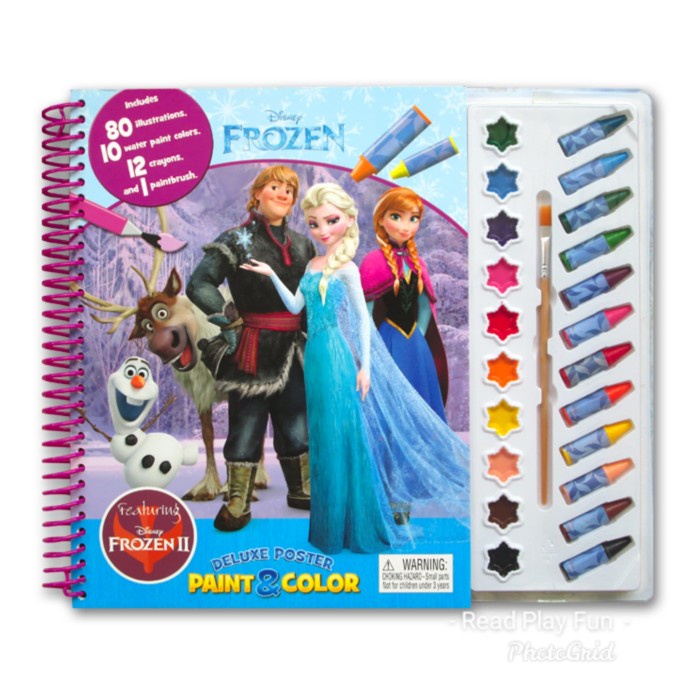 

Promo Disney Frozen Ii Deluxe Poster Paint & Color Book