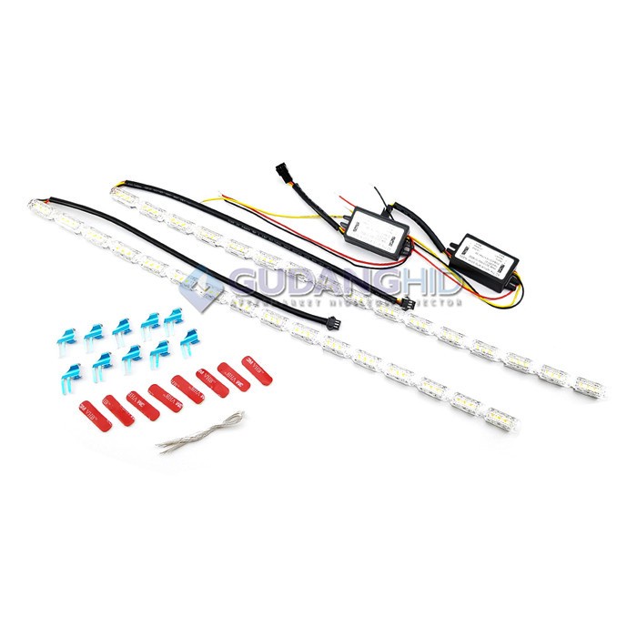 Lampu Alis Mobil 2 Warna Sein L Led Crystal Running Welcome Light Ready