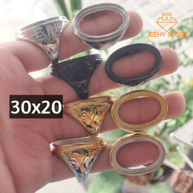 Ring Cincin Titanium Super Tanam 30x20