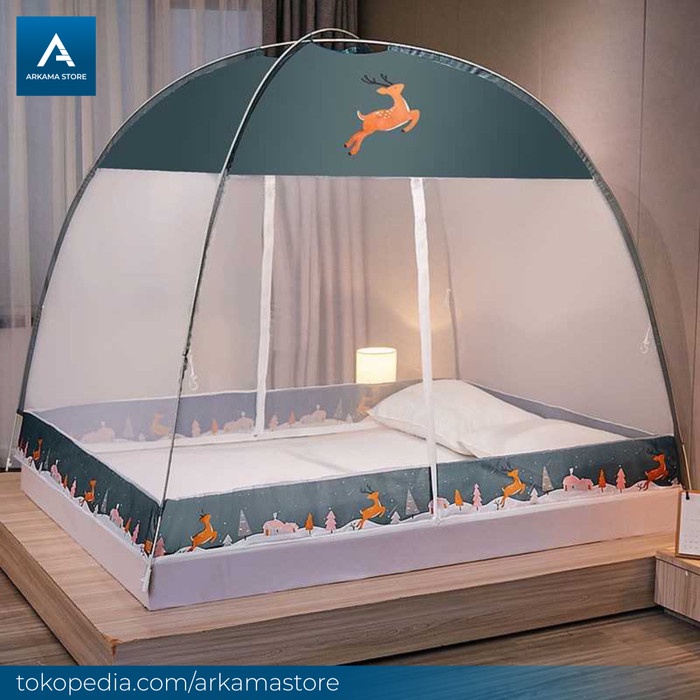 kelambu nyamuk tenda jumbo jaring anti nyamuk kasur tidur 180 x 200 cm