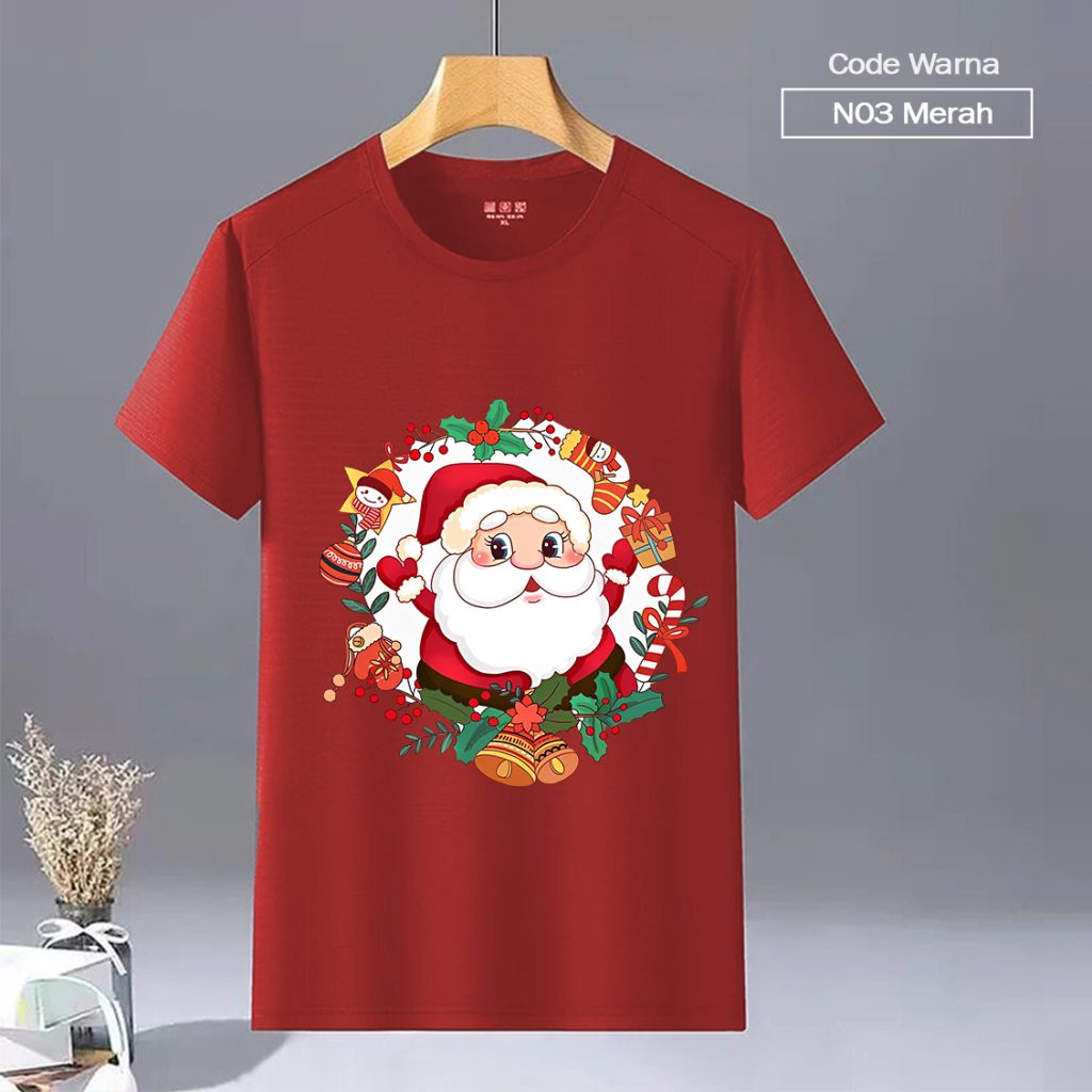 KAOS NATAL PREMIUM KAOS NATAL TERBARU MERAH KAOS NATAL ADEM KAOS NATAL KAOS NATAL READY Navidad Clot