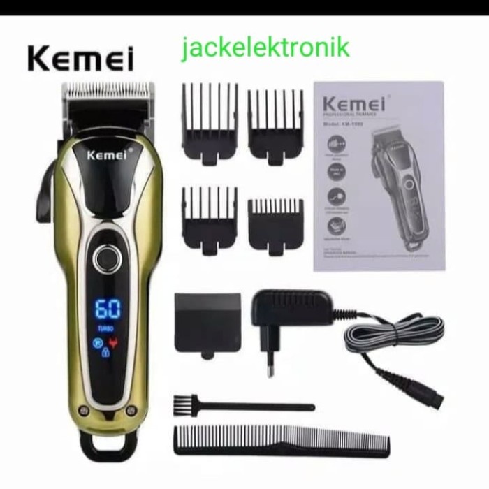 [Ori] Alat Cukur Rambut Kemei Km-1990 Profesional Limited