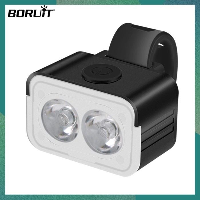 [New Ori] Boruit L6 Bicycle Head Light Lamp Lampu Depan Sepeda 300 Lumen Berkualitas