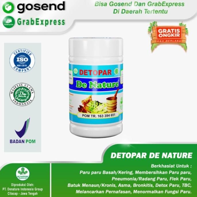 

Baru! Kapsul Detox/Pembersih Paru - Detopar De Nature Original Herbal