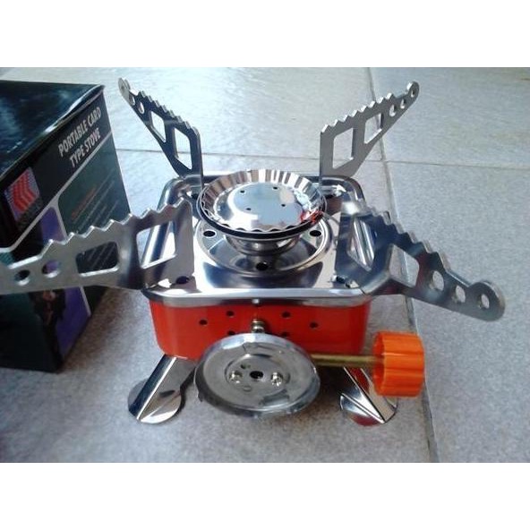 Kompor Camping / Kompor Gunung Gas Kaleng Hicook Portable Covar