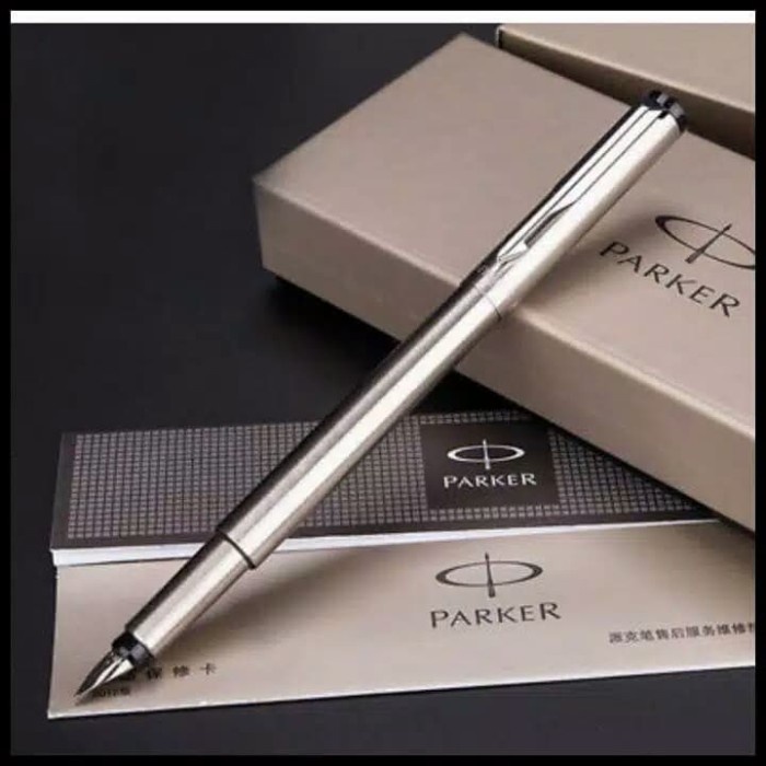 

Gaya Business Full Metal Parker Vector Fountain Pen 0.5Mm Nib Silver Clip