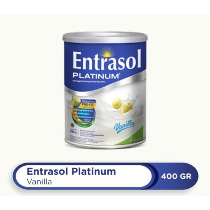 

ENTRASOL PLATINUM - Susu Lansia - Vanilla - Kaleng 400 g & 800 g