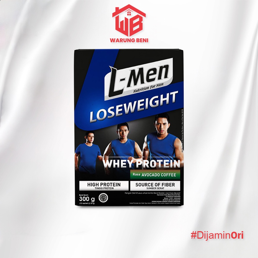 

L-Men Lose Weight Susu Pengganti Makan Tinggi Protein Avocado Coffee (12 Sachet)