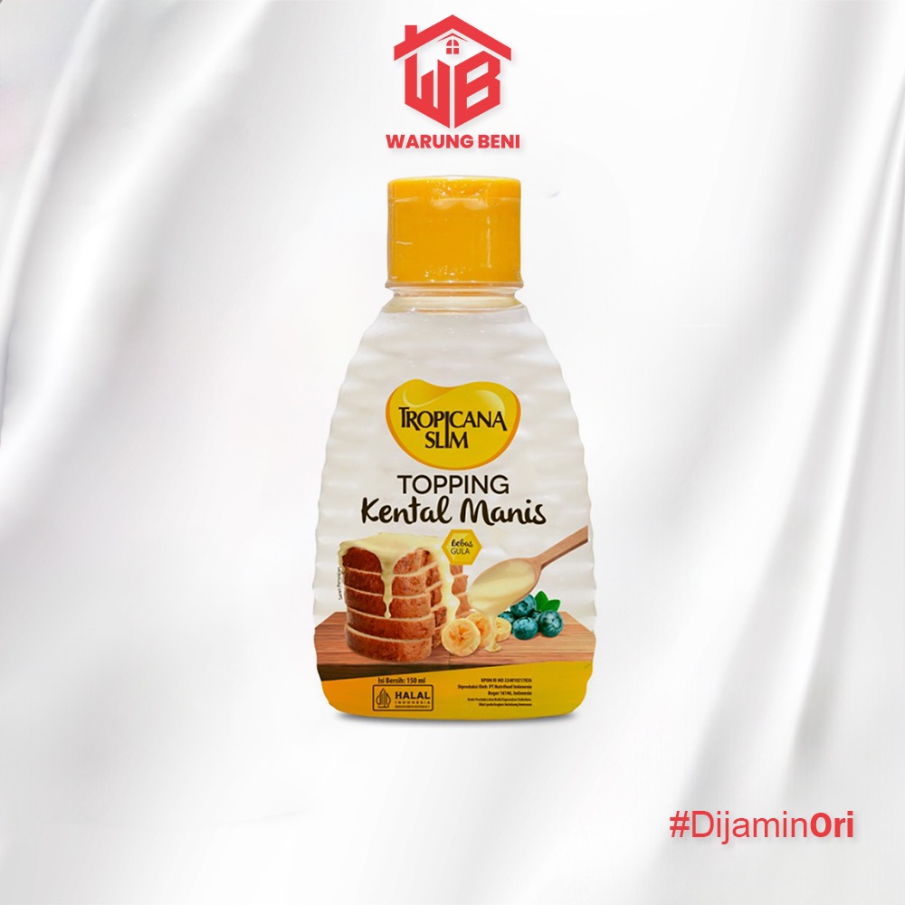 

Tropicana Slim Topping Kental Manis Yang Bebas Gula 150 ml