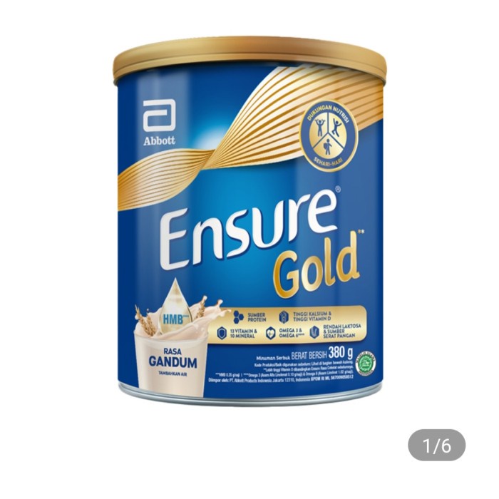 

Ensure Gold Susu Bubuk Nutrisi Dewasa Gandum 380 Gram