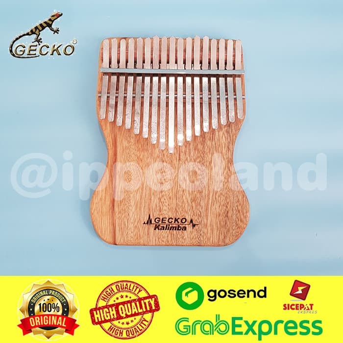 Kalimba - Gecko Kalimba - K17Cap-Eq / Electric (Camphorwood) + Free Bonus