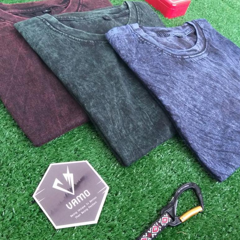 Promo Termurah Kaos polos washing / washed Acid / stone wash / sand wash vamoin Hemat Sale
