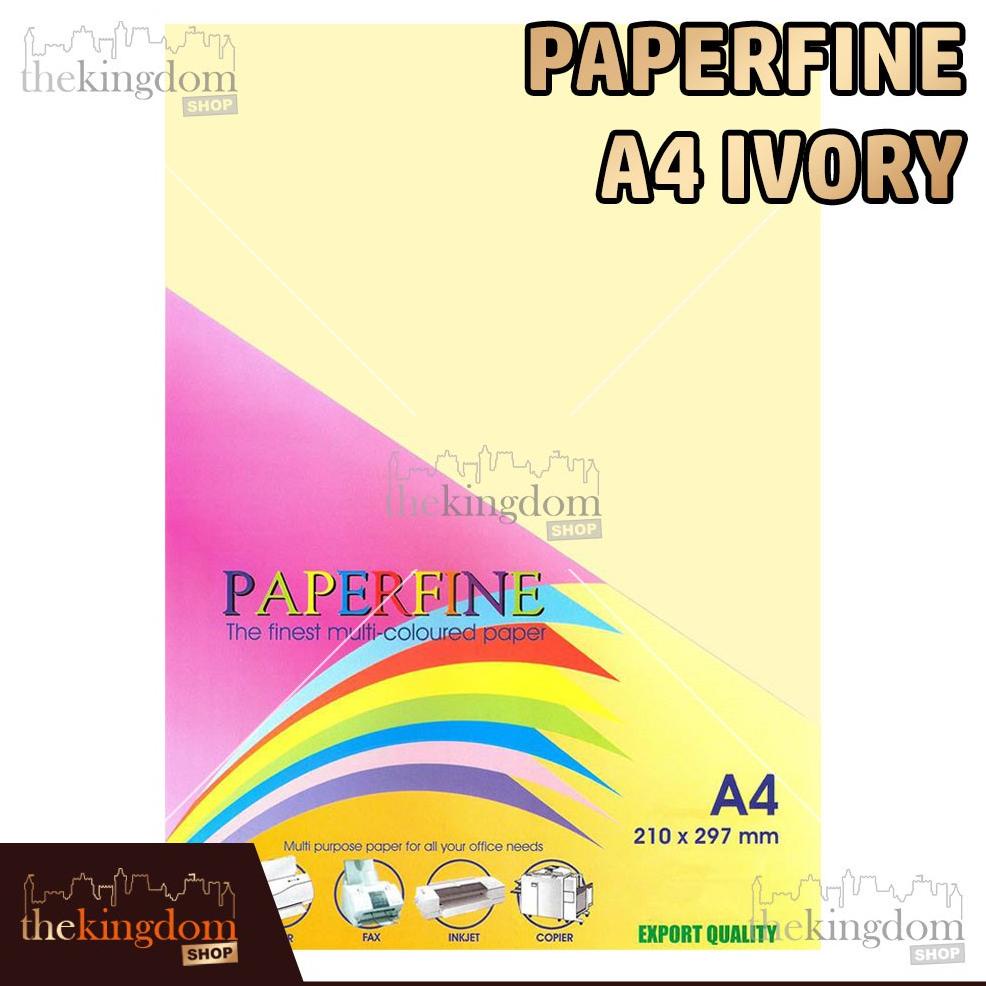 

Best - Paperfine Kertas HVS Warna A4 Ivory Gading / Isi 100 Lembar ,.