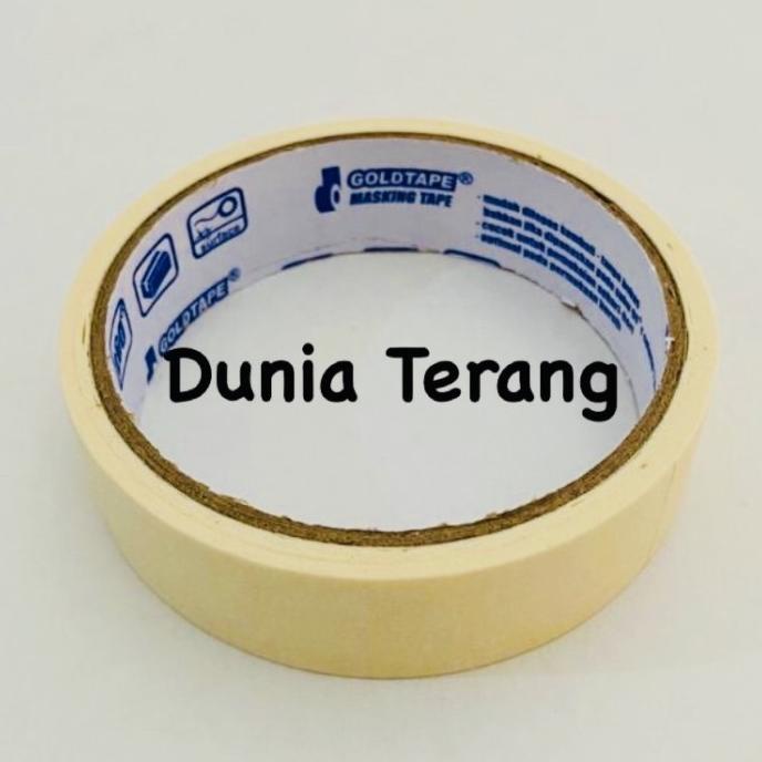 

Isolasi Kertas 24 mm GOLDTAPE Masking Tape 1in GOLD TAPE Lakban Kertas |Terlariiis