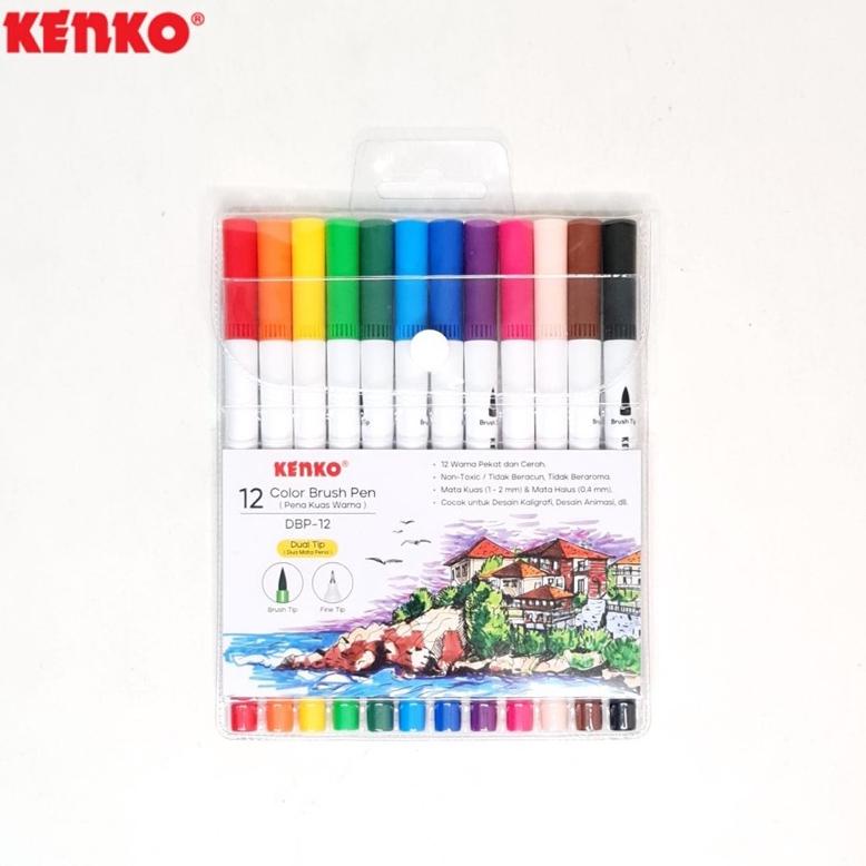 

PROMO Brush Pen Kenko 12 Warna - Pena Kuas Warna ORIGINAL