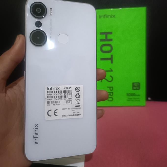 Infinix Hot 12 pro 8/128 NFC second fullset original