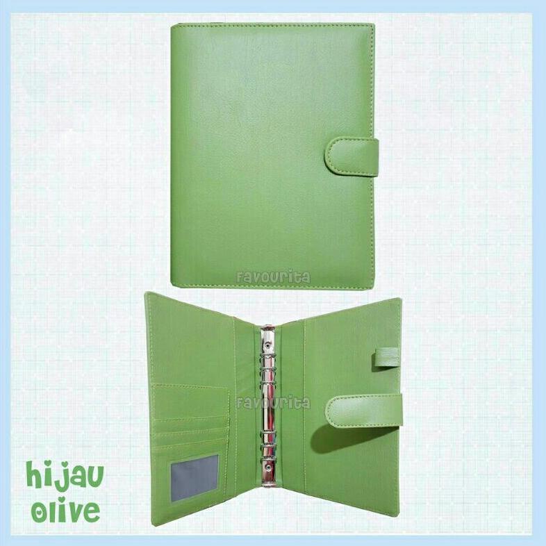 

Terlaris Custom Nama Binder Polos 6 Ring A5 Kulit
