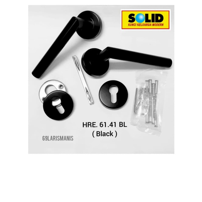 ✅New Ori Kunci Solid Set Lockcase Solid  Lh. Solid Hre.61.41 Bl  Black  Terbatas