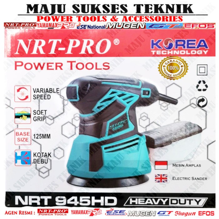 ✅New Ori Mesin Amplas Kayu Finishing Sander Orbital Nrt Pro 945 Hd / Nrt 925 Hd Berkualitas