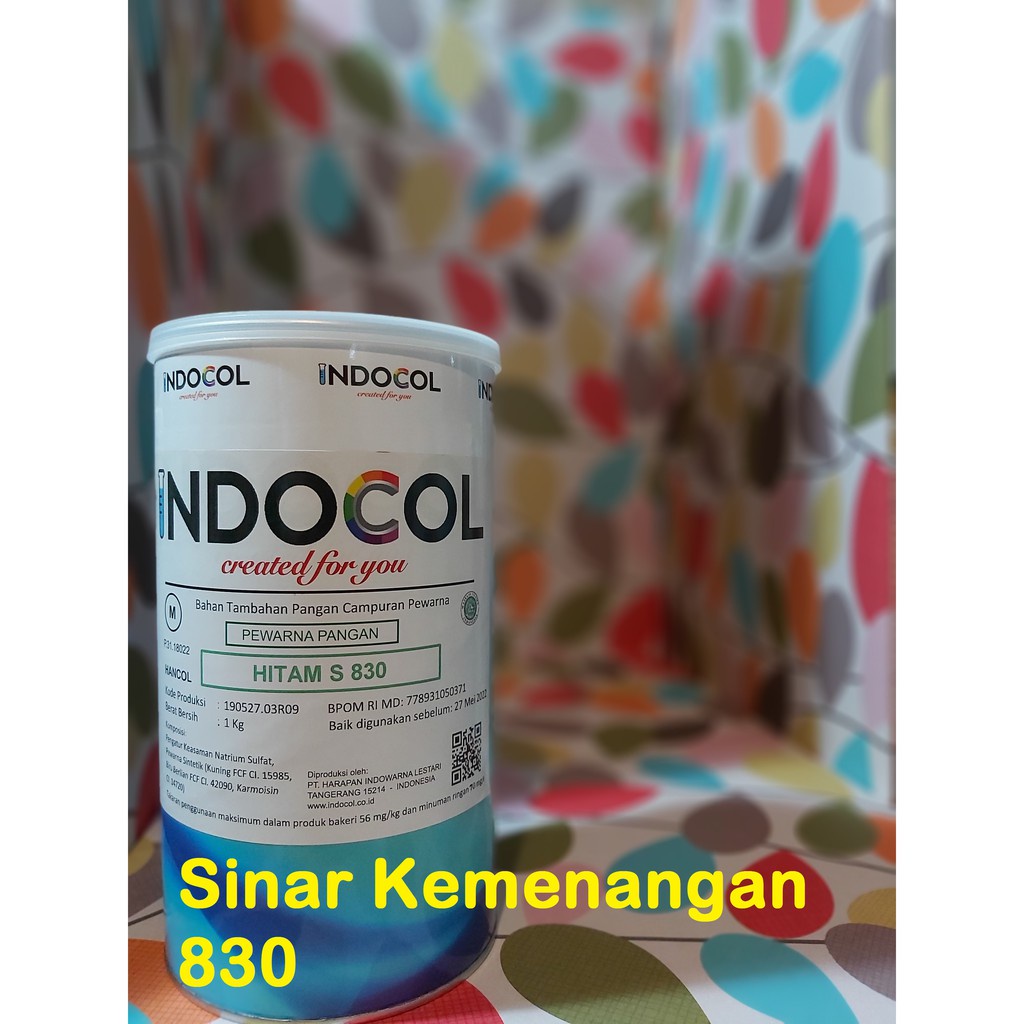 

Pewarna Makanan Indocol Dark Bla S830 / Hitam S; 1 Kg