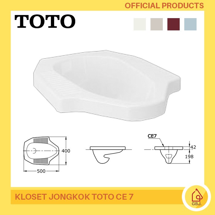 Terbaru Kloset Jongkok Toto Ce7 / Kloset Jongkok / Toilet Squat Toto Promo Terlaris