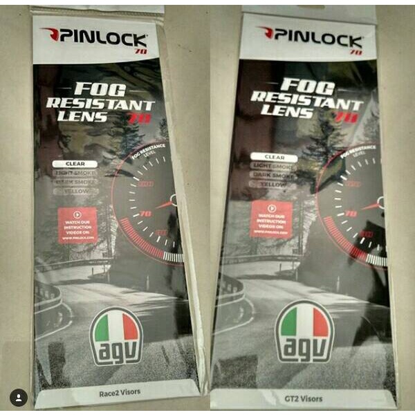 [New Ori] Pinlock Agv  Pista CorsaK3SvK5Compact  Bisa Gojek