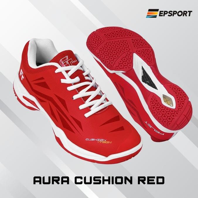Sepatu Badminton Felet Aura Cushion 100%Original Berryandano