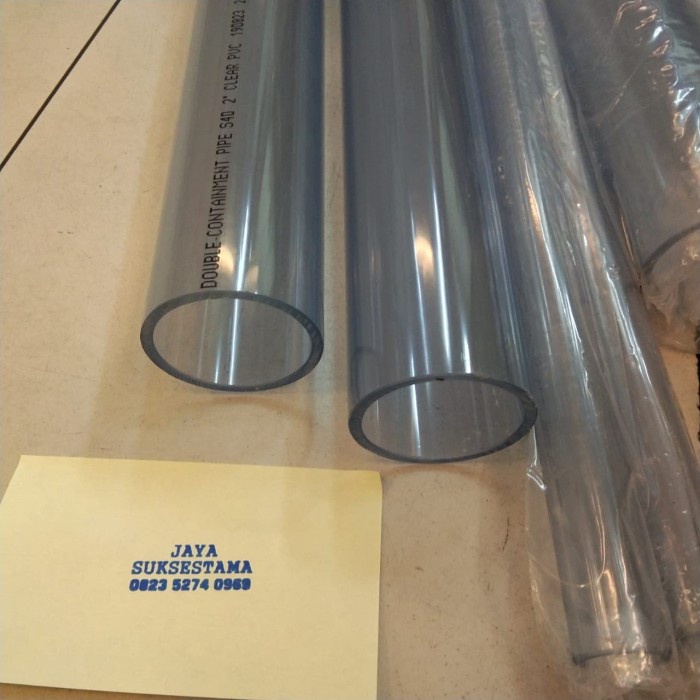 [Ori] Pipa Pvc Bening Transparan 4 Inch Pipe Pvc Clear Berkualitas