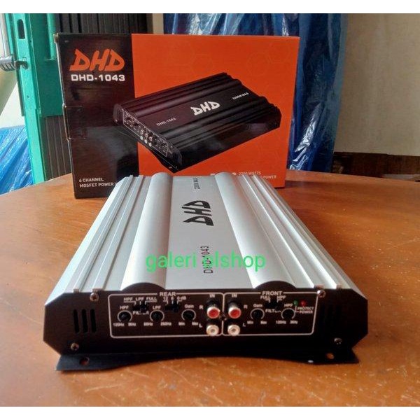 Power amplifier DHD-1043 Mosfet 4 channel 2200watt amplifier DHD BERKUALITAS