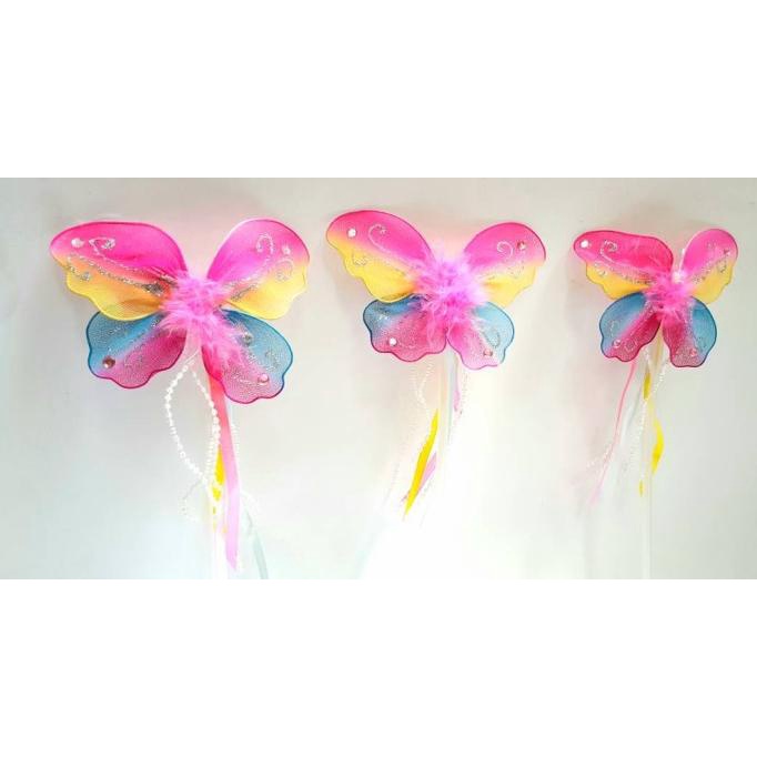 

Tongkat Peri Kupu Pelangi Angel Wand Butterfly Cosplay Pesta Kostum Original