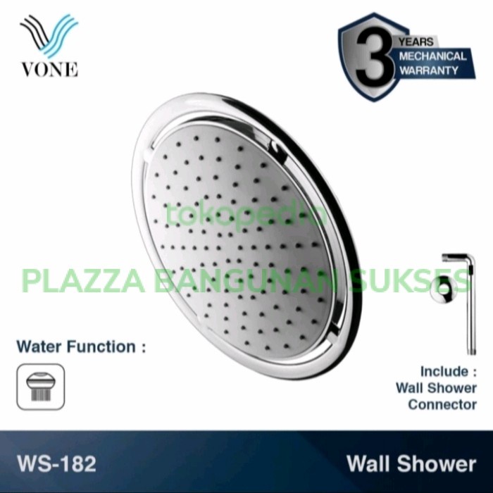 ✅Sale Wall Shower 10Inch Ws 182 Vone Terbatas