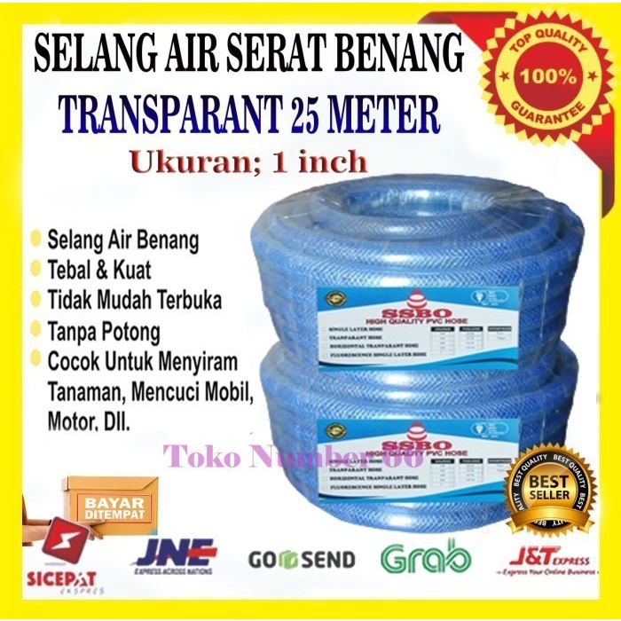 ✅Termurah Selang Air 1 Inch Selang Benang Taman Transparant 25 Meter Murah Terbatas