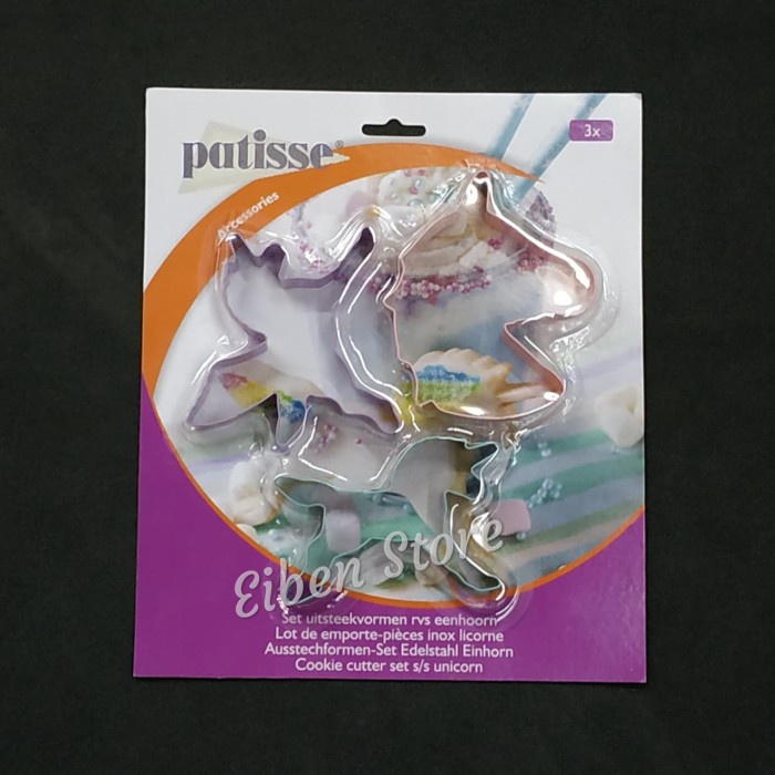 

✅Termurah Patisse Cookie Cutter Unicorn Set-3 Terbaru