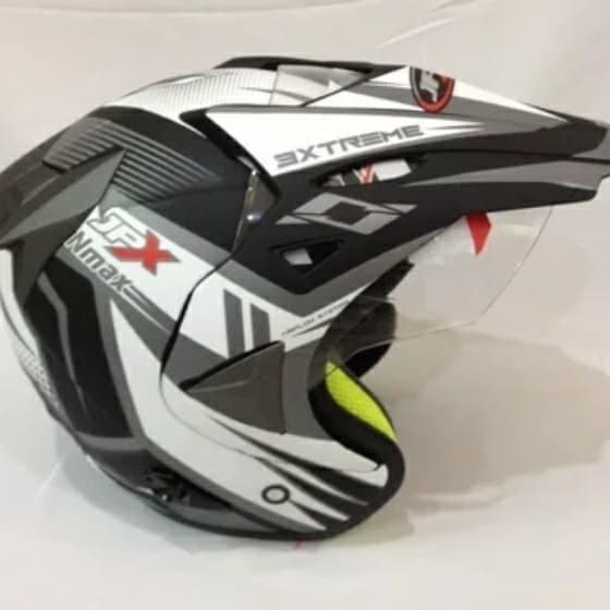 ✨New Helm Jpx Semi Cross Nmax Hitam Diskon