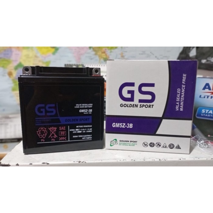 ✨New Aki Motor Suzuki Smash Gm5Z3B Gs E Accu Kering Mf Terbaru
