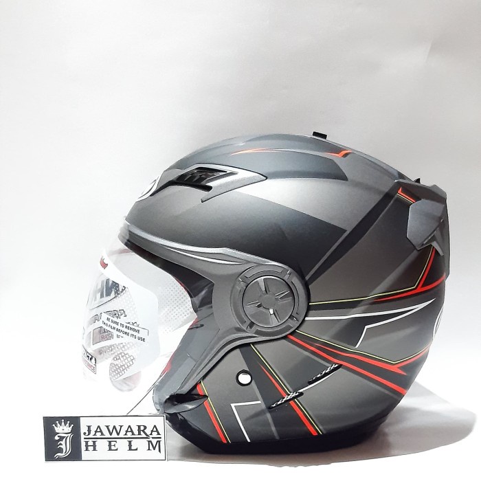 ✨New Helm Nhk Gladiator Motif Hawk Black Orange Dof Limited