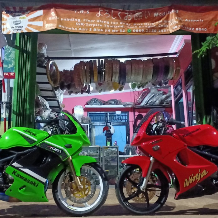 ✨New Ori Striping Stiker Ninja Rr Old Se 2007 2008 Custom Mirip Ori Terbaru