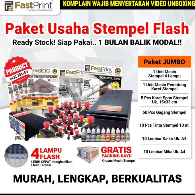 

Paket Jumbo Mesin Stempel Warna 4 Lampu Import Lengkap