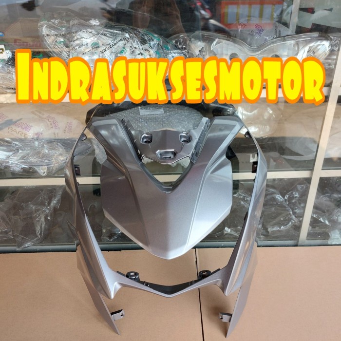 ✨New Ori Tameng Dasi Depan Motor Beat Street Led 2020 2023 Silver Doff Original Terbatas