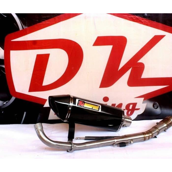 ✨New Ori Exhaust Knalpot Racing Yamaha Vega R Akrapovic Layang Carbon Diskon