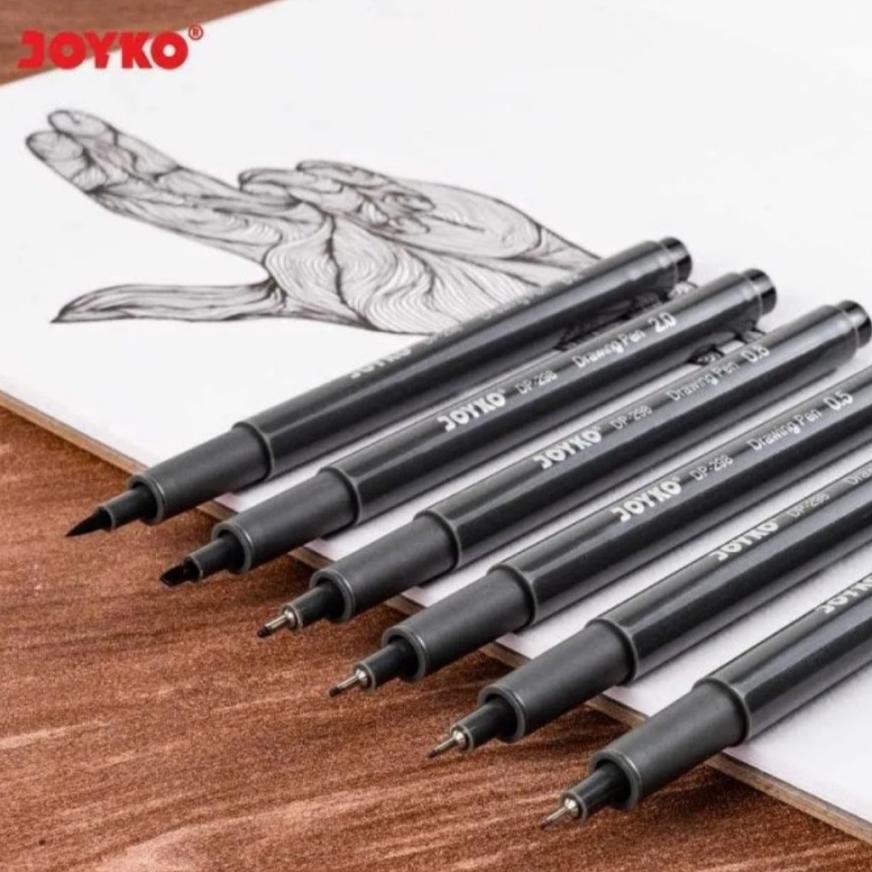 

BISA COD DRAWING PEN SET 6 PCS JOYKO DP-298S TERMURAH
