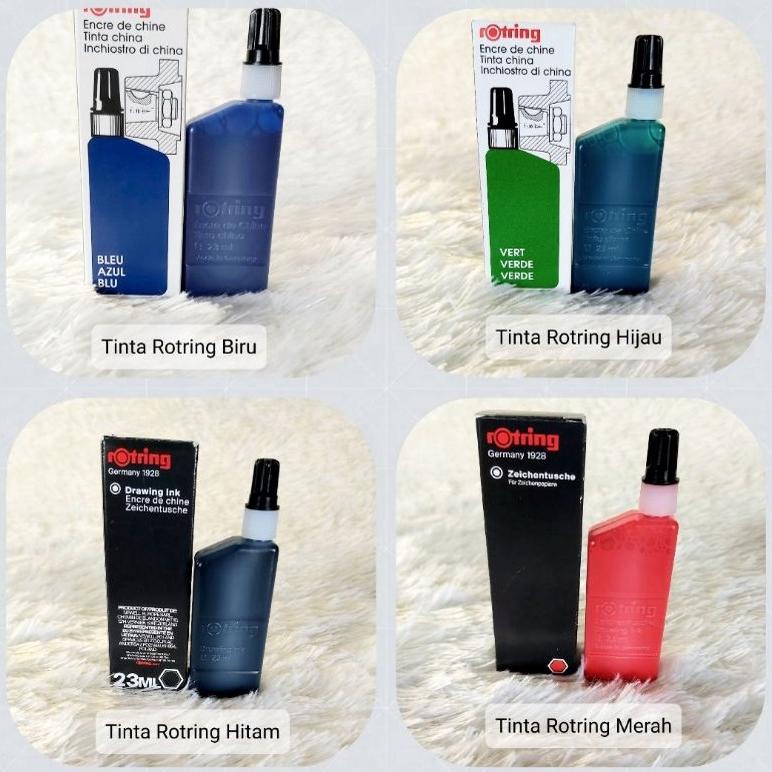 

MURAH Tinta Rafido Rotring/Tinta Rotring Htm/Putih/Biru/Merah/Hijau 23ml COD