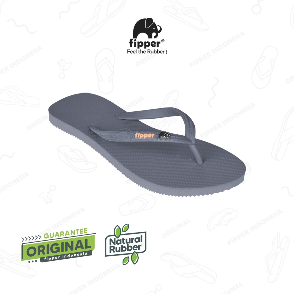 [MODEL TERKINI] Fipper Glitter Grey / Orange Wax