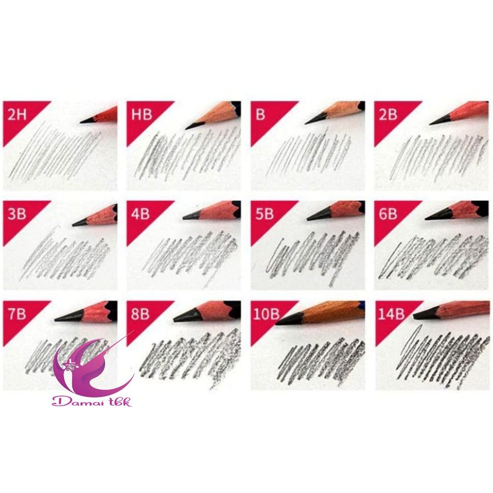 

TERMURAH Maries Drawing Pencil Set 12pcs 2H-14B - 1 Set Pensil Gambar PROMO