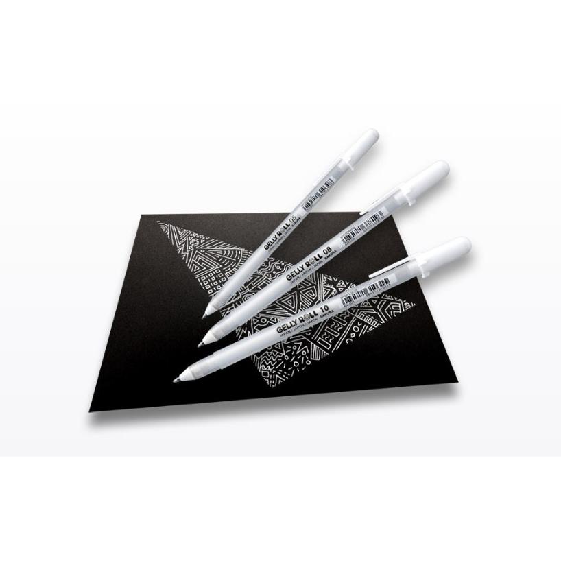 

TERLARIS Sakura Gelly Roll Ink Pen White Set 3 (White Pen) SPECIAL PROMO